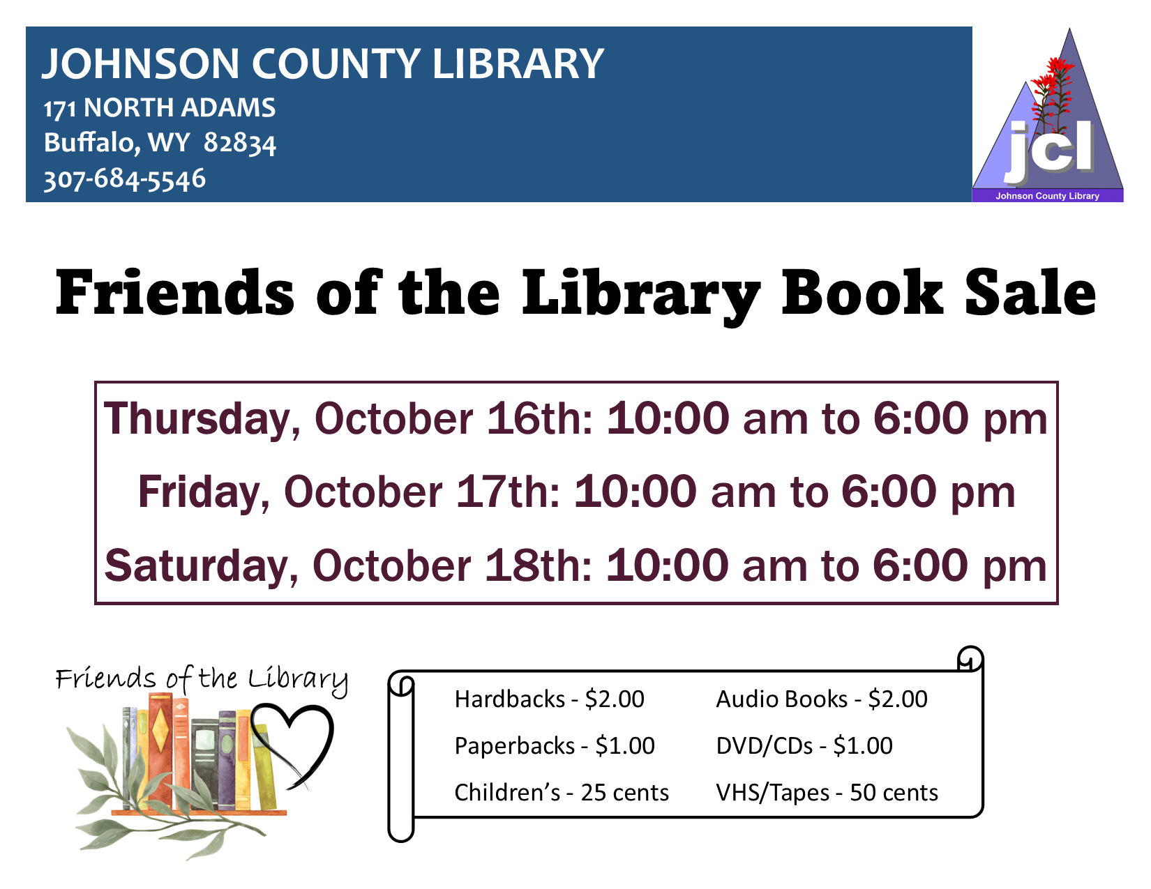 Friends of the Library Book Sale! Image