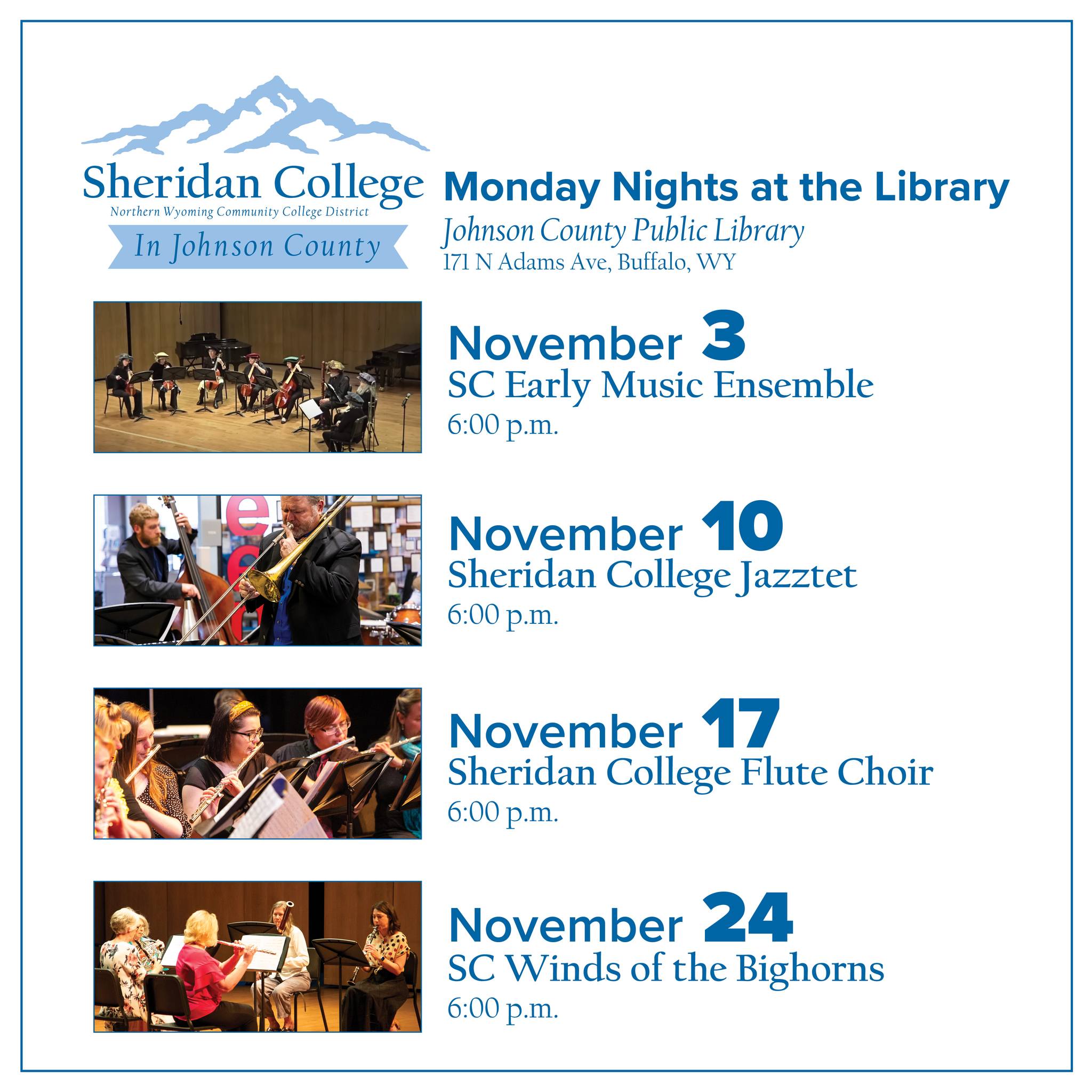 Sheridan College's Performing Arts Series at the Library Image