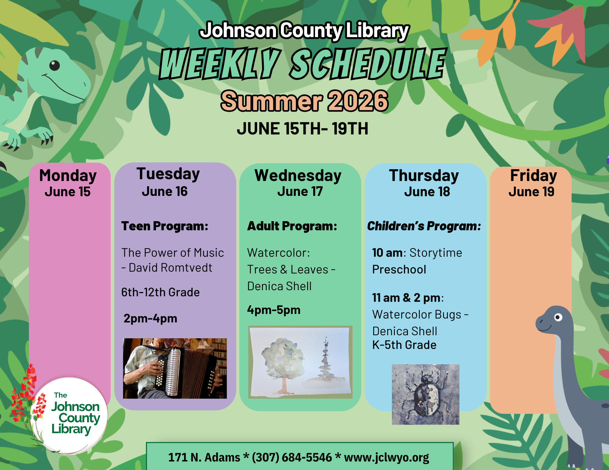 Summer Reading Schedule This Week Image